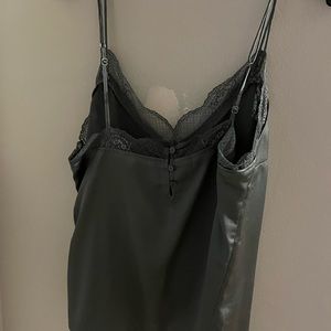 Lace forest green cami AF